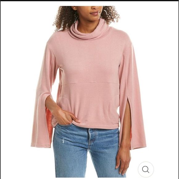 BB Dakota Tops - NWT BB Dakota Funnel of Love Cowl Neck Sweatshirt